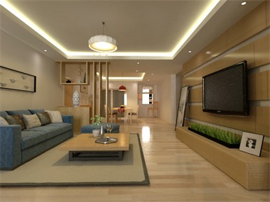 自然的木质色调使居室充满休闲的氛围，让住户享受更加
