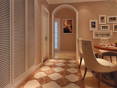 设计师以娴熟的设计手法来表达优雅的涵义,客厅大块的