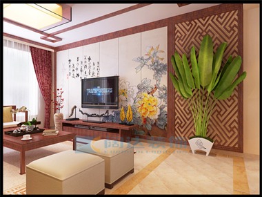居室在色彩方面秉承了传统古典风格的典雅和华贵，但与