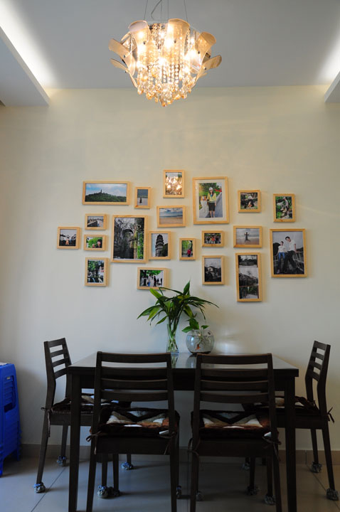 简约餐厅照片墙效果图
