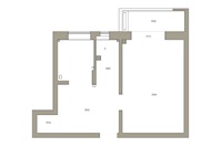 【久棲設計】北京七賢村37㎡小戶型改造三代人居住空間平面圖