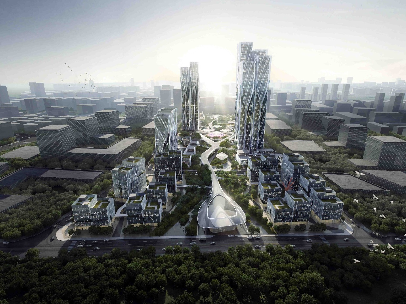 Aedas全新打造中国西部尖端科技及商业枢纽
