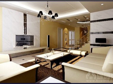美式古典风格设计案例客厅